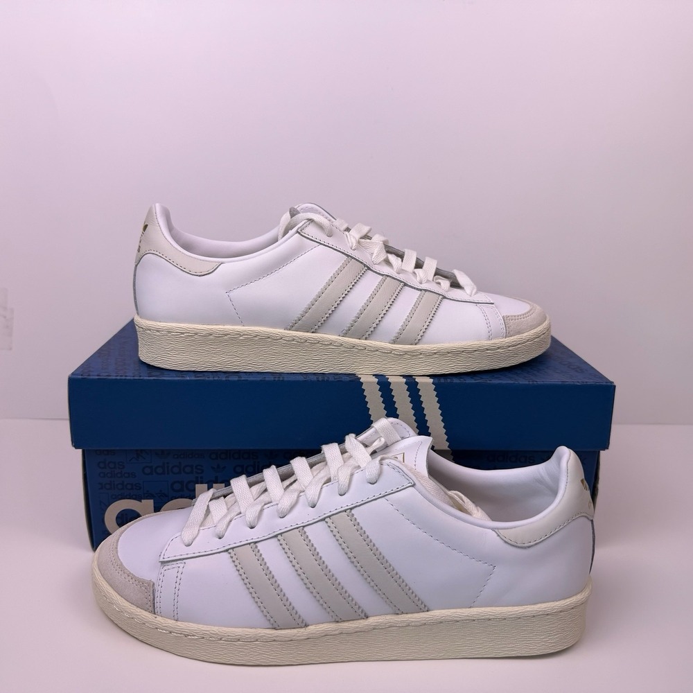 Adidas Originals Jabbar Low Sneakers Men's Size 8.5 White/Orbit Grey JI3425